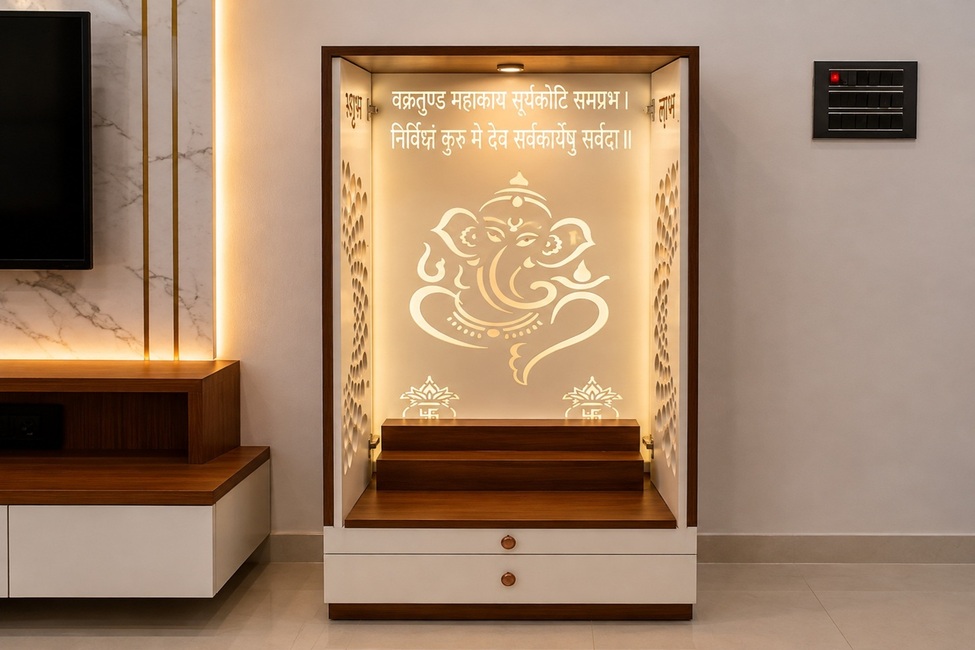 Modern Pooja Unit